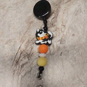 Fluffy Dog Badge Reel